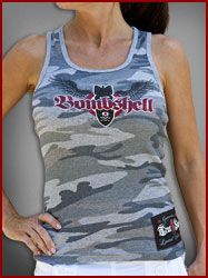 Ribbed Cammo Bombshell Tank Top