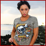 Mushroom Dirty Pirate Hooker Burnout Tee