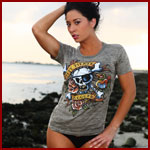 Mushroom Dirty Pirate Hooker Burnout Tee